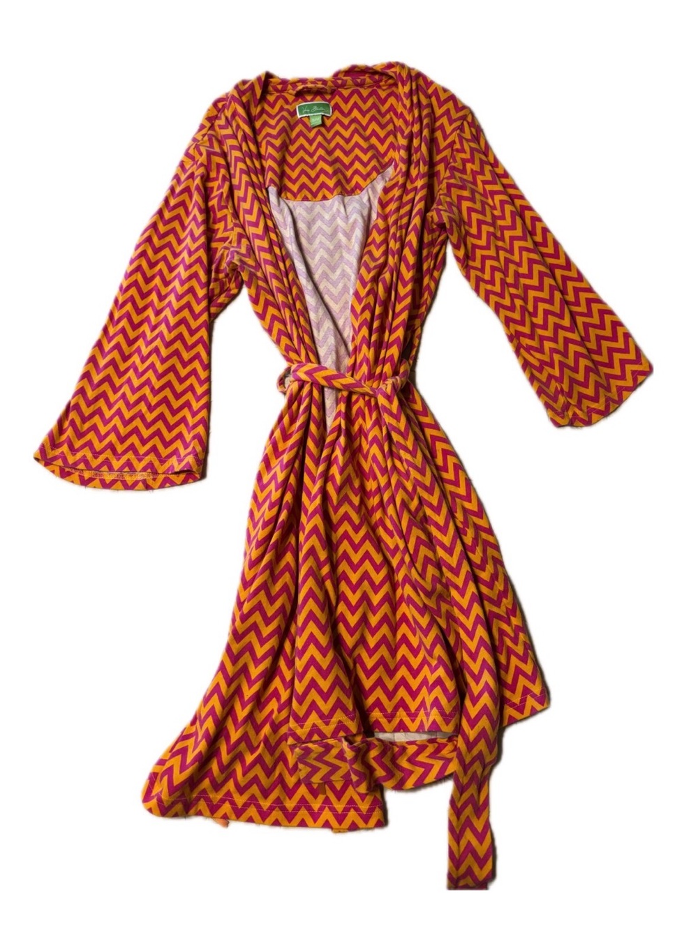 Vera Bradley Chevron Wrap Robe - Hot Pink & Orange